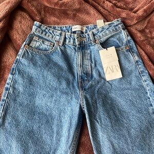 Zara classic mom fit hi-rise ankle length 36 size 4
